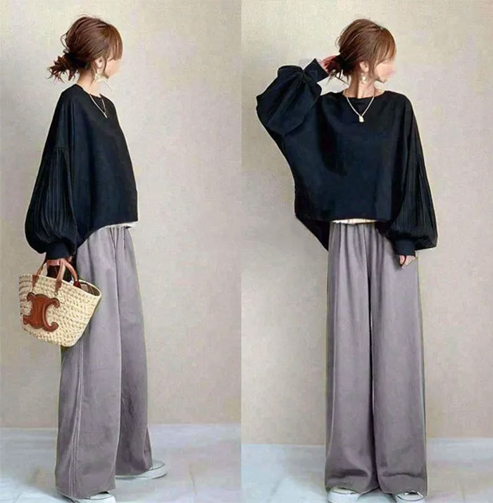 セットアップ ロングパンツ パンツドレス 長袖 パフスリーブ袖 ワイドパンツ ママスーツ レディース 春秋 春夏 パンツスーツ 女の子 結婚式 卒業式 入学式 大人 上品 ハイウエスト おしゃれ 体型カバー ゆったり OL 社会人 着回し