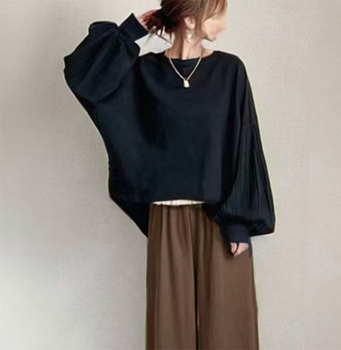 セットアップ ロングパンツ パンツドレス 長袖 パフスリーブ袖 ワイドパンツ ママスーツ レディース 春秋 春夏 パンツスーツ 女の子 結婚式 卒業式 入学式 大人 上品 ハイウエスト おしゃれ 体型カバー ゆったり OL 社会人 着回し