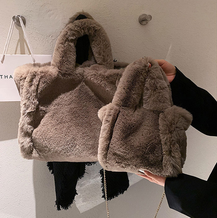 トートバッグ レディース フェイクファー 肩掛け a4 通勤 軽量 大きめ 鞄 マグネット式 A4対応 2way ショルダーバッグ 通勤バッグ トート 無地 大容量 弁当 収納 大人 上品 ショッピング お買い物 軽い