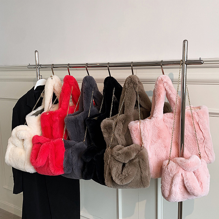 トートバッグ レディース フェイクファー 肩掛け a4 通勤 軽量 大きめ 鞄 マグネット式 A4対応 2way ショルダーバッグ 通勤バッグ トート 無地 大容量 弁当 収納 大人 上品 ショッピング お買い物 軽い