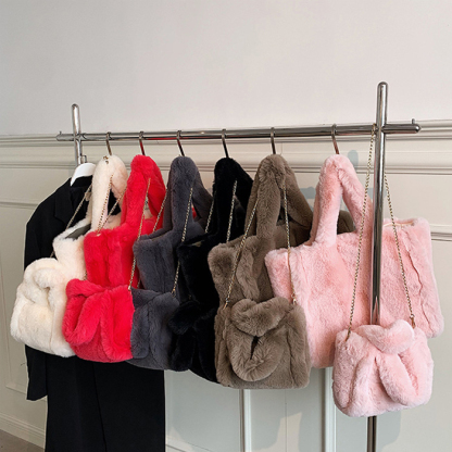 トートバッグ レディース フェイクファー 肩掛け a4 通勤 軽量 大きめ 鞄 マグネット式 A4対応 2way ショルダーバッグ 通勤バッグ トート 無地 大容量 弁当 収納 大人 上品 ショッピング お買い物 軽い