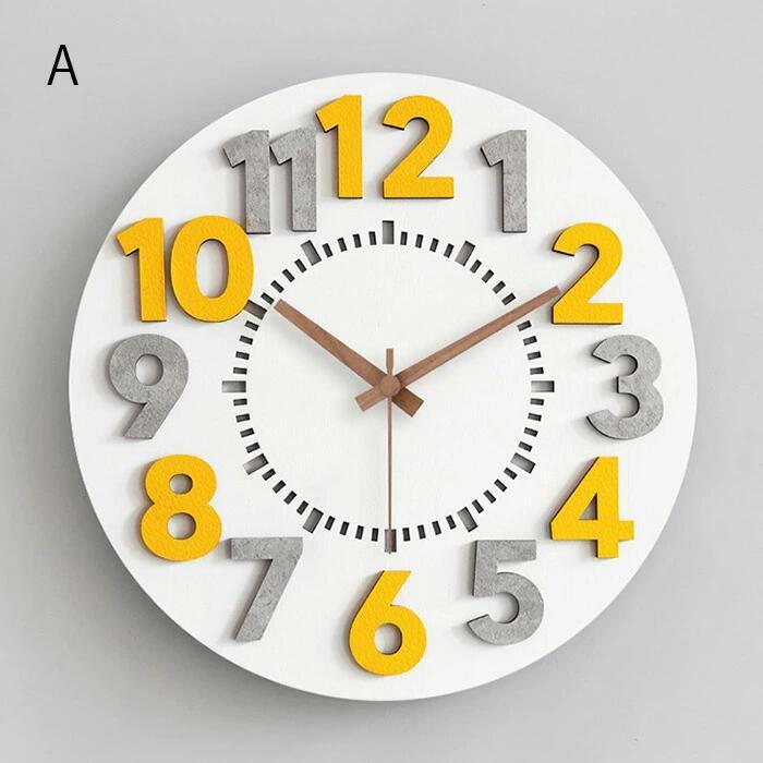 掛け時計　おしゃれ　壁掛け時計　木製　新生活　ウォールクロック　ナチュラル　30*30cm　おしゃれ　ユニーク　北欧 　インテリアクロック　おしゃれ　掛時計　壁掛け　静音　かわいい　モダン　シンプル