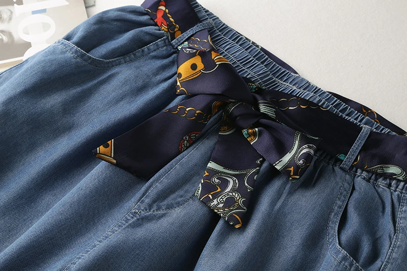 デニム ワイドパンツ レディース デニムパンツ UVカット 冷感素材 接触冷感 冷感 ガウチョパンツ スカーチョ パンツ ゆるパンツ ボトムス ひんやり 薄手 春 夏 秋 ウエストゴム 無地 着痩せ 美脚 通勤 ゆったり 20代 30代 40代 50代