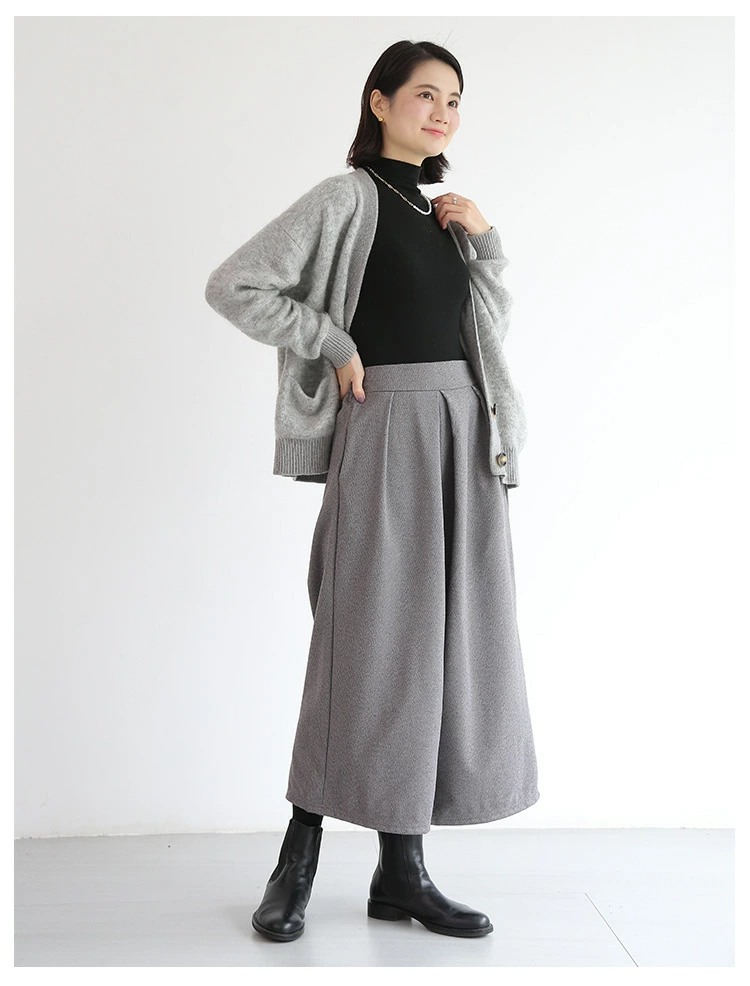 【送料無料】ワイドパンツ レディース 春 秋 スラックス ロングパンツ ロング レディース 9分丈 ガウチョパンツ 春秋 パンツ 無地 キレイめ ハイウエスト 美脚 黒パンツ 9分パンツ コーデ シンプル 着痩せ 通勤 オフィス OL