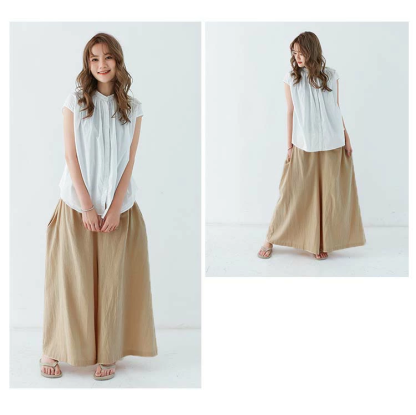 ワイドパンツ レディース 春 夏 春夏 綿 コットン 麻素材風 リネン風 ブラック 黒 ベージュ パンツ ボトムス 綿ゴムタイプ 体型カバー 洗えるタイプ 新作 リネン おしゃれ 着やせ リラックス ゆったり ウエストゴム おしゃれ サルエル ナチュラル 30代 20代 40代