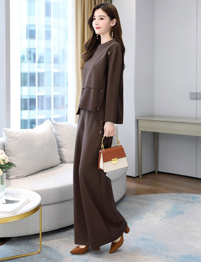 セットアップ レディース トップス ワイドパンツ ロングパンツ 長袖 フォーマル スーツ パンツスーツ ママスーツ 2点セット パンツドレス 大きいサイズ おしゃれ カジュアル 春秋 通勤 上下セット 冠婚葬祭用 入学式 卒業式 結婚式 着痩せ 高級感 体型カバー