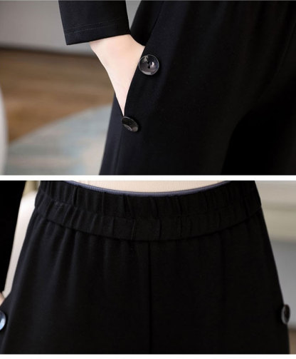 セットアップ レディース トップス ワイドパンツ ロングパンツ 長袖 フォーマル スーツ パンツスーツ ママスーツ 2点セット パンツドレス 大きいサイズ おしゃれ カジュアル 春秋 通勤 上下セット 冠婚葬祭用 入学式 卒業式 結婚式 着痩せ 高級感 体型カバー