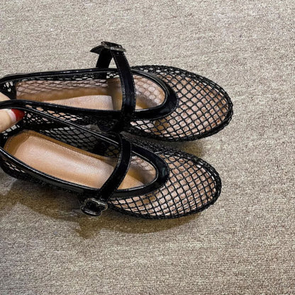 サンダル メッシュ パンプス レディース フラット 可愛い ペタンコ 合皮 PU シューズ メッシュ素材 夏コーデサンダル スリッパ サマー 夏 春 靴 軽い 柔らかい 歩きやすい 疲れにくい 痛くない 大人 上品 パーティ ビーチ お出かけ