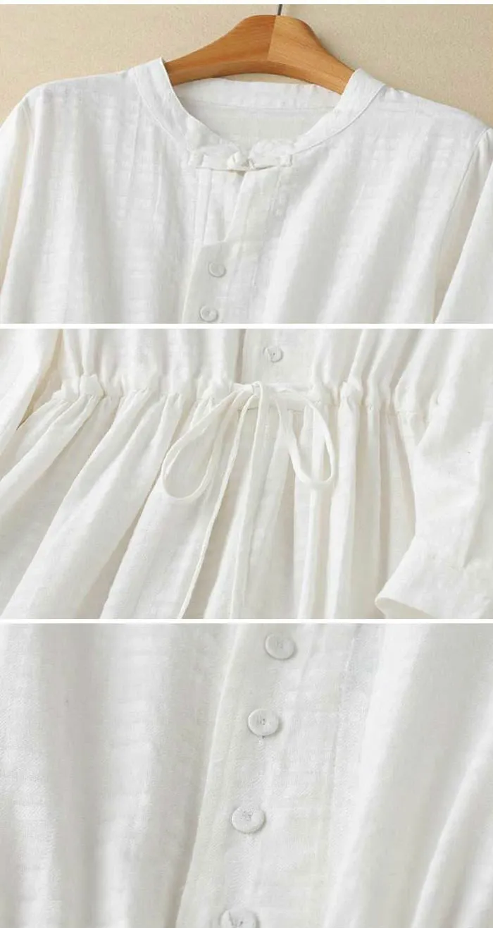 シャツワンピース 長袖 綿麻 無地 シャツワンピ レディース ロング丈 おしゃれ 春 春秋 きれいめ 長袖シャツワンピ シャツ ロングワンピース 体型カバー コットンリネン 柔らか 体型カバー 日常着 カジュアル 大人可愛い ゆるっと 20代 30代 40代 50代