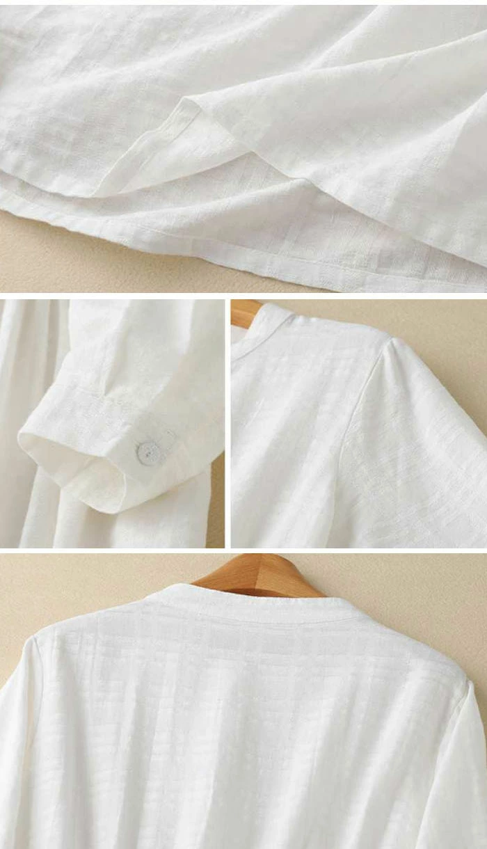 シャツワンピース 長袖 綿麻 無地 シャツワンピ レディース ロング丈 おしゃれ 春 春秋 きれいめ 長袖シャツワンピ シャツ ロングワンピース 体型カバー コットンリネン 柔らか 体型カバー 日常着 カジュアル 大人可愛い ゆるっと 20代 30代 40代 50代