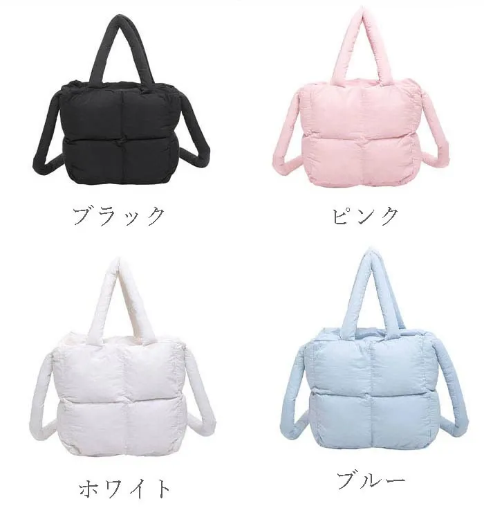 キルティング ショルダーバッグ 中綿ショルダーバッグ キルティングバッグ 2WAY ナイロン ポシェット 可愛い おしゃれ 斜めがけ 肩掛け 大人 旅行 小さめ 秋冬 プレゼント カラー豊富 カジュアル ハンドバッグ ミニトートバッグ