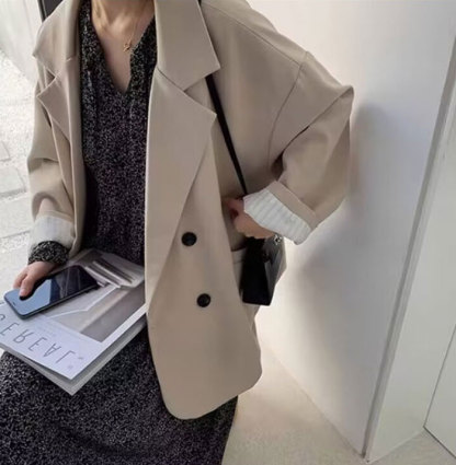 テーラードジャケット レディース 秋 冬 コート 韓国風 アウター 長袖 ミディアム丈 ライトアウター 羽織り カジュアル ジャケット スーツ エレガント 無地 ブラック 秋冬アウター 入園 入学 卒業式 長袖 アウター 上着 オフィス 通勤 普段着 大人可愛い 送料無料