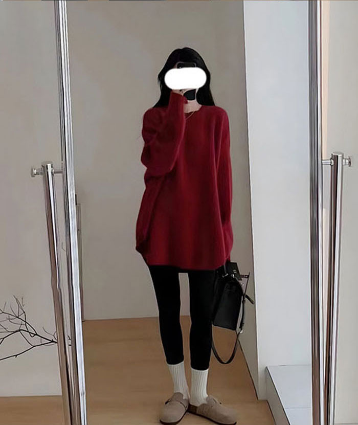 ニット ニットトップス ニットセーター チュニック 長袖 レディース セーター バルーンスリープ 秋冬 きれいめ ゆったり 着やせ 無地 体型カバー ビッグシルエット カジュアル ふわふわ 柔らかい オーバーサイズ ラウンド裾 前後差 送料無料