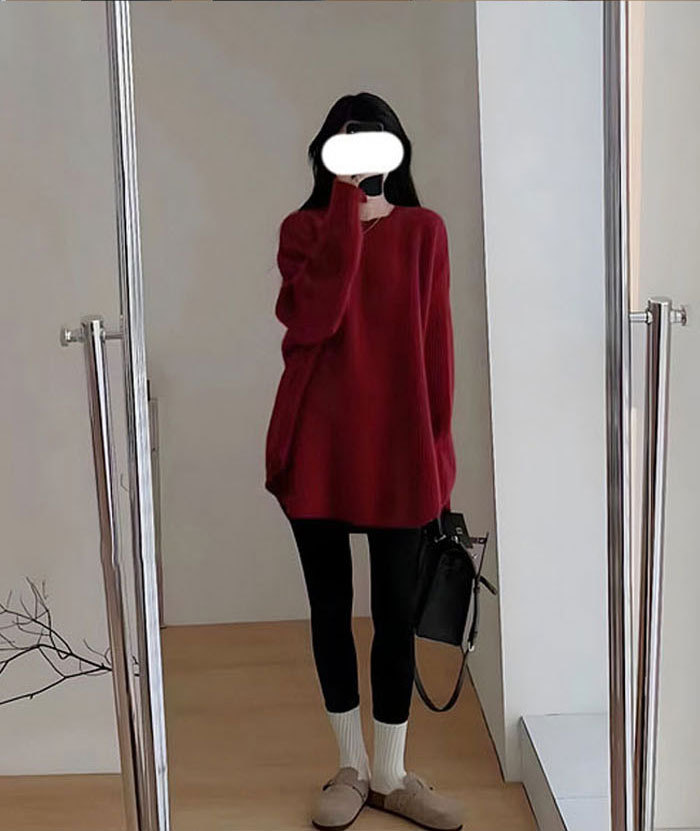 ニット ニットトップス ニットセーター チュニック 長袖 レディース セーター バルーンスリープ 秋冬 きれいめ ゆったり 着やせ 無地 体型カバー ビッグシルエット カジュアル ふわふわ 柔らかい オーバーサイズ ラウンド裾 前後差 送料無料