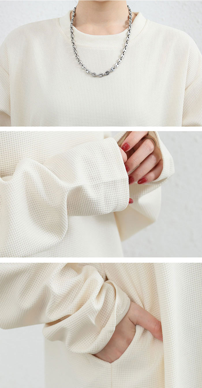 ロングワンピース 春 ロングスカート 長袖 大きいサイズ ワッフル生地 秋 冬 ロング丈 レディース ゆるっと マキシワンピース 30代 40代 ゆったり 体型カバー ビッグシルエット 部屋着 カジュアル きれいめ 送料無料