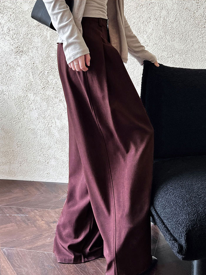 ワイドパンツ ふんわり ガウチョパンツ レディース 上品 高級感 タックパンツ ゆったり スカンツ スカーチョ おしゃれ 春秋冬 ロングパンツ 無地 ボトムス 体型カバー ハイウエスト 着痩せ パンツ ゆったり 美脚 可愛い 上品