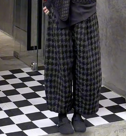 バルーンパンツ チェック柄 暖かめ 保温性 ロングパンツ パンツ ロング丈 レディース 着瘦せ 大きいサイズ ボトムス 秋 春秋 秋冬 シンプル きれいめ カジュアル ロングバルーンパンツ 通勤 日常 ゆったり