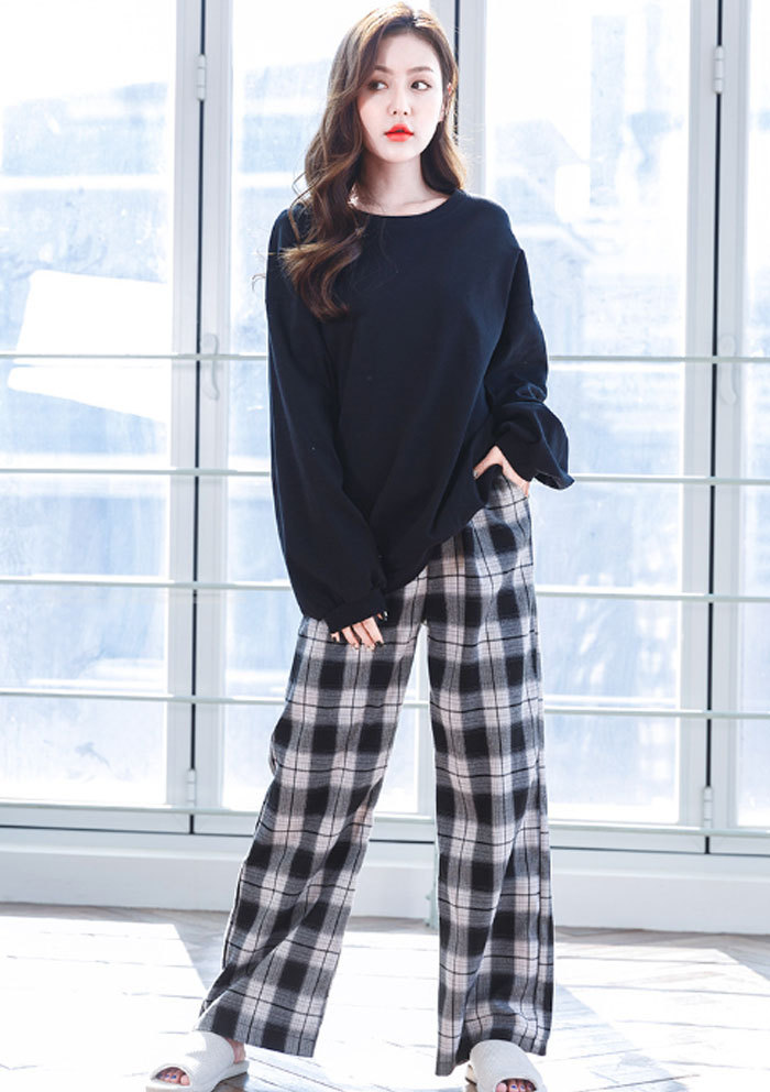 ルームウエア レディース ナイトウエア 2点セット パジャマ コットン100% 長袖 綿 コットン チェック柄 大きいサイズ 無地 可愛い おしゃれ 部屋着 上下セット やわらか お肌にやさしい 春秋冬 洗える 産後 婦人 女の子 パジャマ ママ