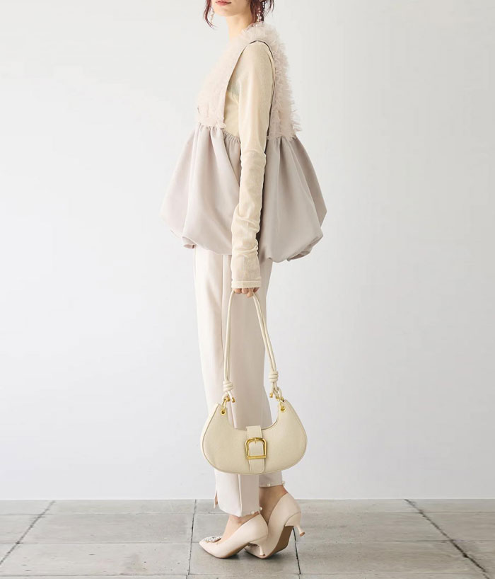 ベスト ジレ チュール チュールベスト レディース トップス バルーン レース ノースリーブ ペプラムトップス チュニック きれいめ ペプラムジレ  重ね着 Vネック 切り替え レイヤード 体型カバー 大人可愛い 通勤 春 夏 秋 冬