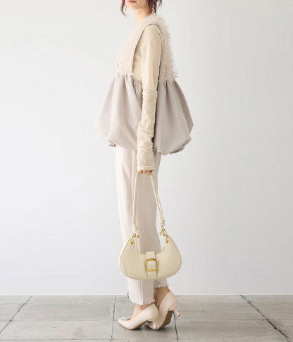 ベスト ジレ チュール チュールベスト レディース トップス バルーン レース ノースリーブ ペプラムトップス チュニック きれいめ ペプラムジレ  重ね着 Vネック 切り替え レイヤード 体型カバー 大人可愛い 通勤 春 夏 秋 冬
