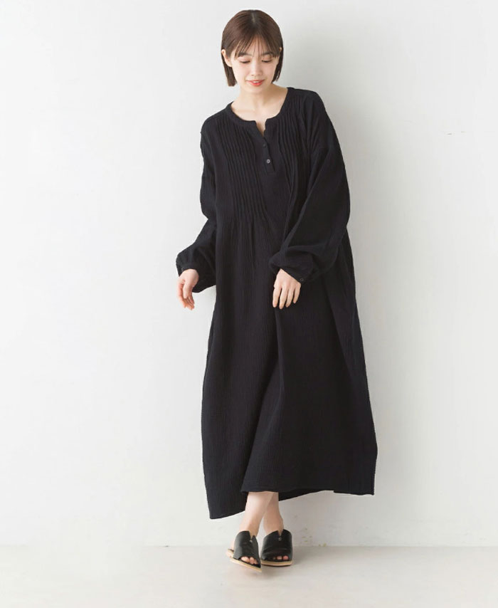 ロングワンピース 春 綿麻 長袖 大きいサイズ Vネック 春夏 ロング丈 レディース ゆるっと マキシワンピース 30代 40代 ゆったり 体型カバー ビッグシルエット バルーン カジュアル きれいめ 送料無料