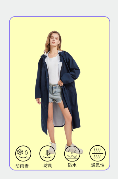 レインコート レディース コート トレンチコート ワンピース 春夏秋 きれいめ ロングワンピース ロング丈 無地 自転車 レインウェア フード付き リュック 大人 防水 雨具 撥水加工 通勤 通学 バイク おしゃれ 膝が濡れない 女性用