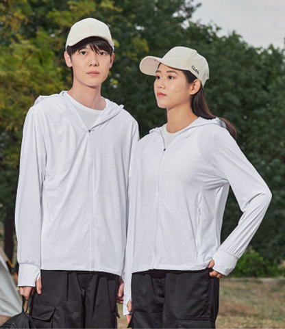 UV パーカー 冷感 -7℃ レディース 男女 長袖 ラッシュガード UVカット アウター UPF50 メッシュ 素材 通気口 指穴 つば 取り外し サンバイザー 日焼け防止 服 大きいサイズ トップス 体型カバー 薄手 吸湿 速乾 軽量 紫外線対策 アウトドア