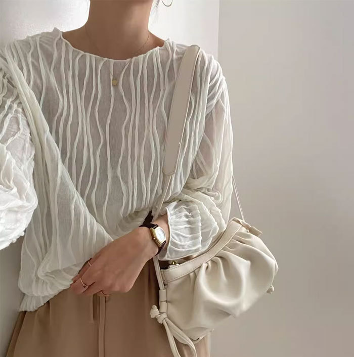 シャツブラウス シアーシャツ 長袖 透け感 レディース おしゃれ オフィス シャツ ブラウス トップス ストライプ カジュアル 大きいサイズ 体型カバー ゆったり 通勤 夏 シンプル 涼しい 着回し 柔らかい 20代 30代 50代 40代 送料無料 大人可愛い