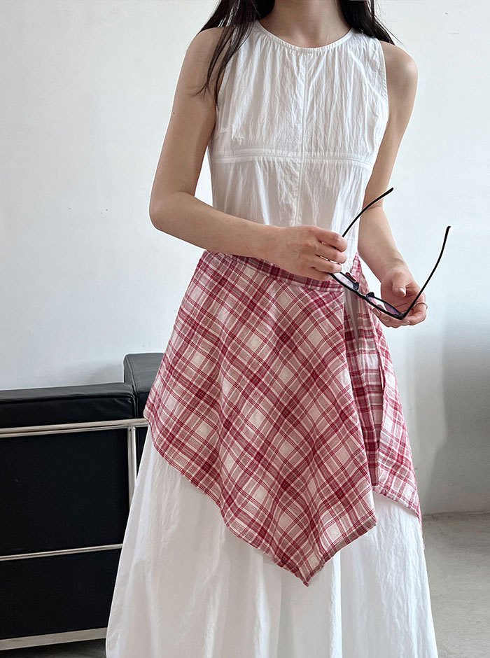 ワンピース 夏 レディース ノースリーブワンピース バルーンワンピース Aライン ロング丈 無地 きれいめ お洒落 高級感 体型カバー 着痩せ シンプル スッキリ カジュアル オフィス 通勤 OL ロングワンピ 送料無料 ゆったり 美シルエット デイリー