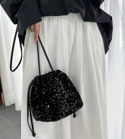 キューブバッグ キラキラ バッグピロー ショルダーバッグ 2way 斜め掛け キューブ型バッグ 小さめ セレモニーバッグ 上質 キューブ バッグ レディース バッグ カジュアル 通勤 フォーマル 黒 プレゼント