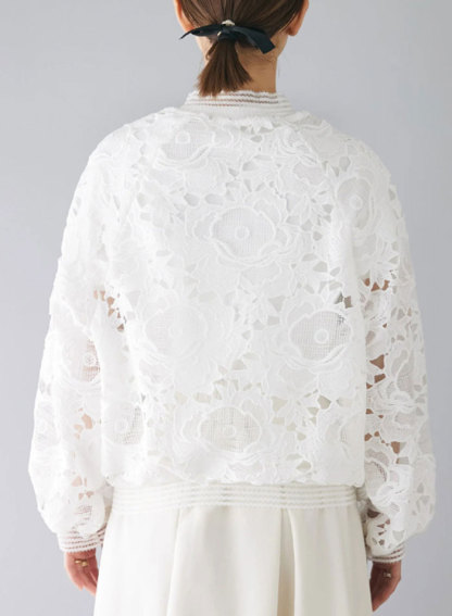 パーカー レディース UVカット レースパーカー 総レース UVパーカー マウンテンパーカー ジップアップ 春 夏 羽織 長袖 透け感 シアー トップス おしゃれ 紫外線 冷房対策 軽量アウトドア 大人 上品