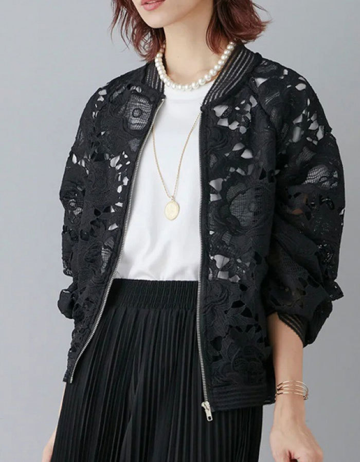 パーカー レディース UVカット レースパーカー 総レース UVパーカー マウンテンパーカー ジップアップ 春 夏 羽織 長袖 透け感 シアー トップス おしゃれ 紫外線 冷房対策 軽量アウトドア 大人 上品