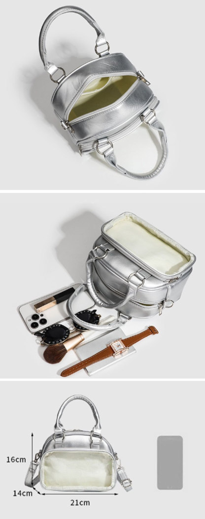 ミニボストンバッグ 小さめ 痛バッグ ショルダー ミニ 軽く ファスナー ぬいぐるみ ぬいポーチ 可愛い 2WAY トート トートバッグ ショルダーバッグ ブラック ホワイト 透明 可愛い シルバー グッズ おしゃれ 人気