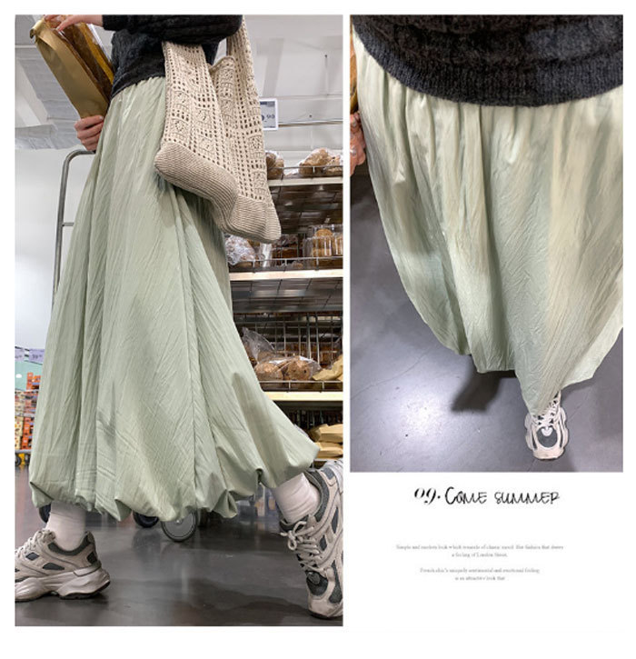 スカート ロング バルーンスカート レディース 春夏 白 黒 大きいサイズ フレアスカート フレア ボトムス 冬 秋 ロングスカート ミモレ丈 シンプル きれいめ 大人 可愛い ブラック カジュアル 大人可愛い 送料無料