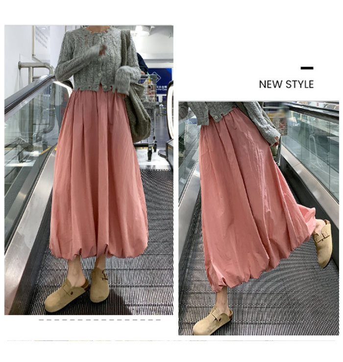 スカート ロング バルーンスカート レディース 春夏 白 黒 大きいサイズ フレアスカート フレア ボトムス 冬 秋 ロングスカート ミモレ丈 シンプル きれいめ 大人 可愛い ブラック カジュアル 大人可愛い 送料無料