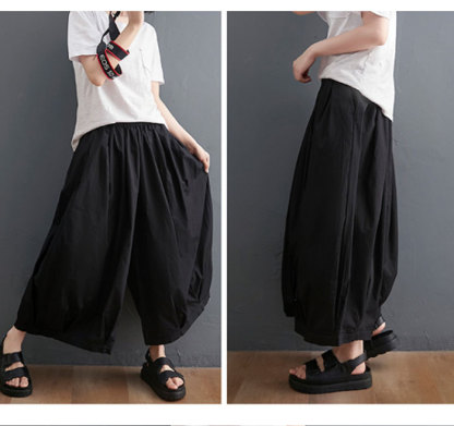 ワイドパンツ レディース バルーンパンツ 涼しい コクーンパンツ 大きいサイズ ゆったり 夏 春 秋 ナチュラル 森ガール ズボン ボトムス 体型カバー プリーツ 着瘦せ フリーサイズ 薄手 オシャレ カジュアル シンプル 送料無料