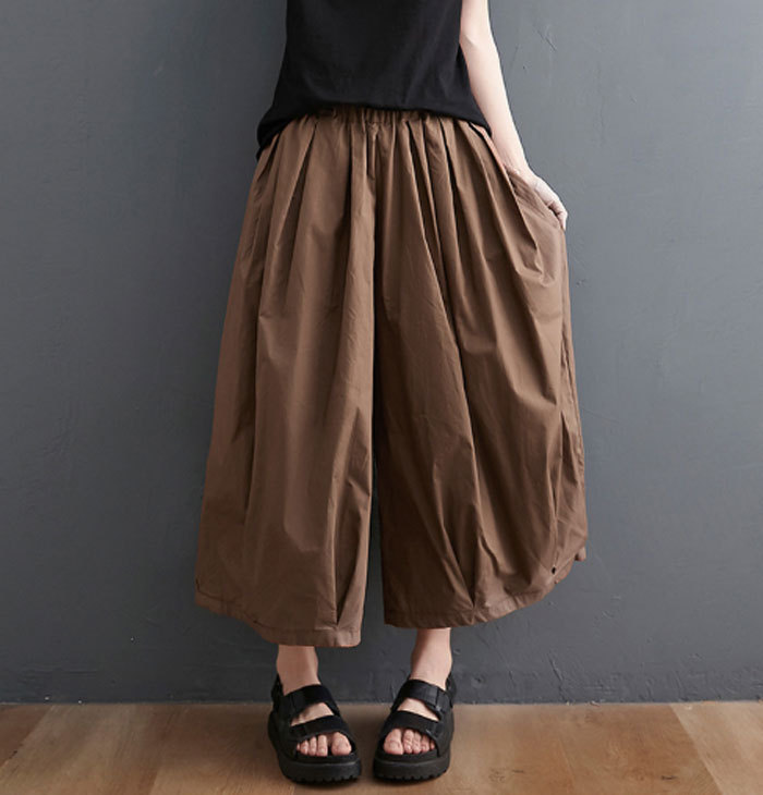 ワイドパンツ レディース バルーンパンツ 涼しい コクーンパンツ 大きいサイズ ゆったり 夏 春 秋 ナチュラル 森ガール ズボン ボトムス 体型カバー プリーツ 着瘦せ フリーサイズ 薄手 オシャレ カジュアル シンプル 送料無料