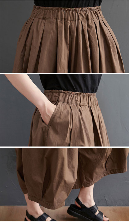 ワイドパンツ レディース バルーンパンツ 涼しい コクーンパンツ 大きいサイズ ゆったり 夏 春 秋 ナチュラル 森ガール ズボン ボトムス 体型カバー プリーツ 着瘦せ フリーサイズ 薄手 オシャレ カジュアル シンプル 送料無料