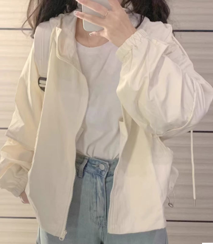 uvカット パーカー レディース uvパーカー 春 夏 カーディガン ショート丈 大人可愛い 薄手 涼しい アウター ゆったり ライトアウター 長袖パーカー フード付き ジャケット 羽織り 紫外線対策 トップス 長袖 通気性 羽織 無地 冷房対応 可愛 UV対策 日焼け止め