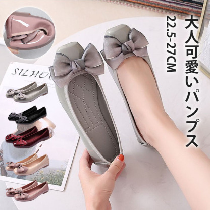 パンプス サンダル レディース ボウタイ バレエ フラット ぺたんこ シューズ 夏コーデサンダル サマー 夏 春 靴 軽い 柔らかい 歩きやすい 疲れにくい 痛くない 大人 上品 パーティ ビーチ お出かけ