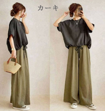 セットアップ レディース ママスーツ パンツスーツ 半袖 ドルマンスリーブ カジュアル 七五三 卒園式 卒業式 入学式 ロングパンツ ワイドパンツ 50代 40代 30代 上品 きれいめ 母親 結婚式 お呼ばれ 春秋 春夏