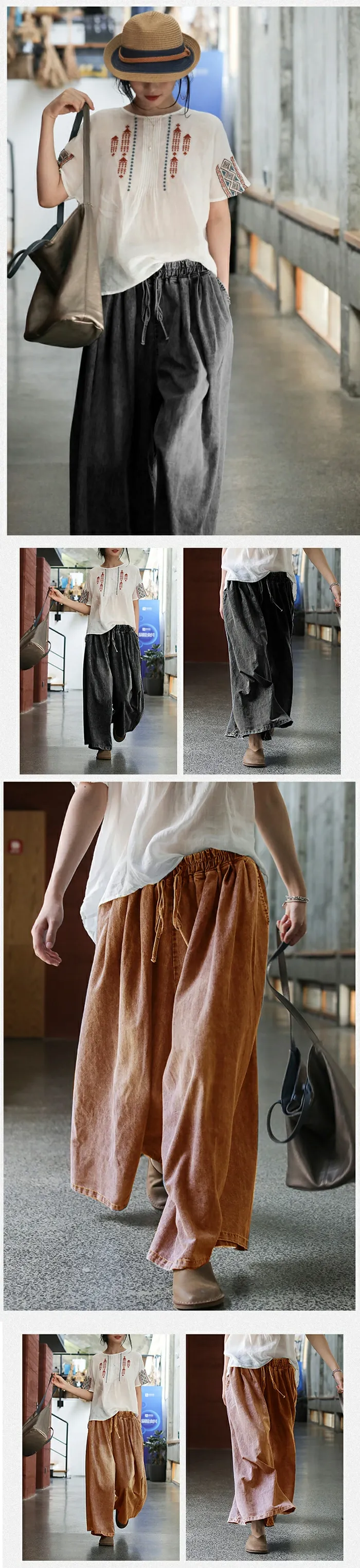 ジーンズ デニムスカーチョ レディース ワイドパンツ スリット ゴムウエスト デニム デニムパンツ きれいめ 股上深め 大きいサイズ 春夏秋冬 フレアパンツ ゆったり おしゃれ 無地 体型カバー 着痩せ ロング丈 美脚 可愛い 30 40 50代 3L 4L 5L