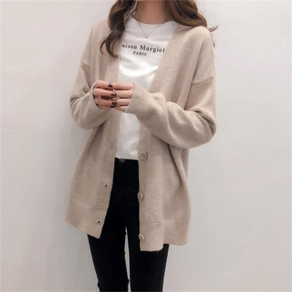 <br>ニットカーディガン カーディガン ニット 羽織 ロングニット ロングカーディガン レディース トップス リブニット 前開き 春 秋 ロングアウター シンプル カジュアル 体型カバー お洒落 さらっと 冷房対策 ゆったり 大人可愛い 送料無料
