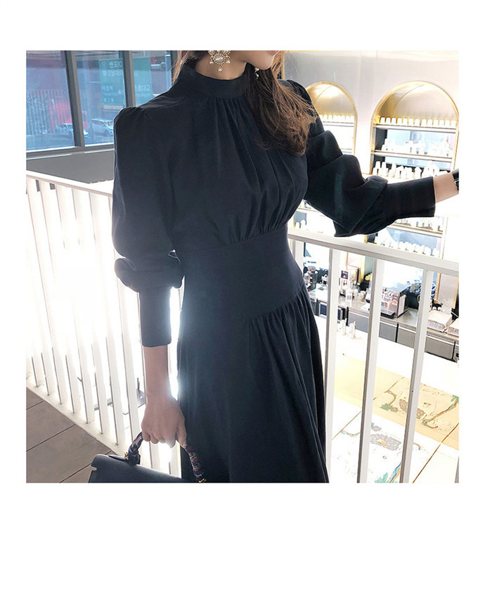 <br>長袖 ワンピース スタンドカラー シャツワンピース シフォンワンピース ギャザー ロングワンピース レディース 春 ミモレ丈 無地 リボン付き ゆったり きれいめ おしゃれ 通勤 入園式 卒業式 フォーマル シフォン ゆったり 大人可愛い 送料無料