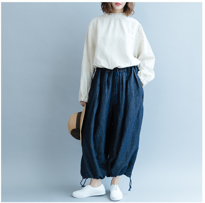 <br>シャツ ブラウス トレーナー 異素材 ギャザー リネン混シャツ レディース 綿麻混 トップス リネン 長袖 ナチュラル 着痩せ ゆったり 体型カバー カジュアル Ｖネック春 夏 秋 ビッグシルエット 柔らか ゆったり 大人可愛い 秋 送料無料