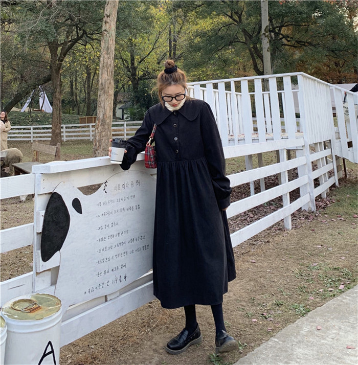 <br>ロングワンピース 長袖 秋 早秋 コーデュロイ 50代 ミモレ丈 大きいサイズ 大人 ベルトなし オールインワン ポケット レディース ロングシャツワンピース カジュアル 冬 きれいめ オーバーオール 秋冬 おしゃれ 大人可愛い 送料無料