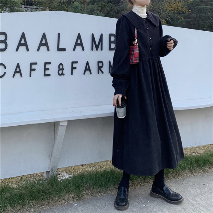 <br>ロングワンピース 長袖 秋 早秋 コーデュロイ 50代 ミモレ丈 大きいサイズ 大人 ベルトなし オールインワン ポケット レディース ロングシャツワンピース カジュアル 冬 きれいめ オーバーオール 秋冬 おしゃれ 大人可愛い 送料無料