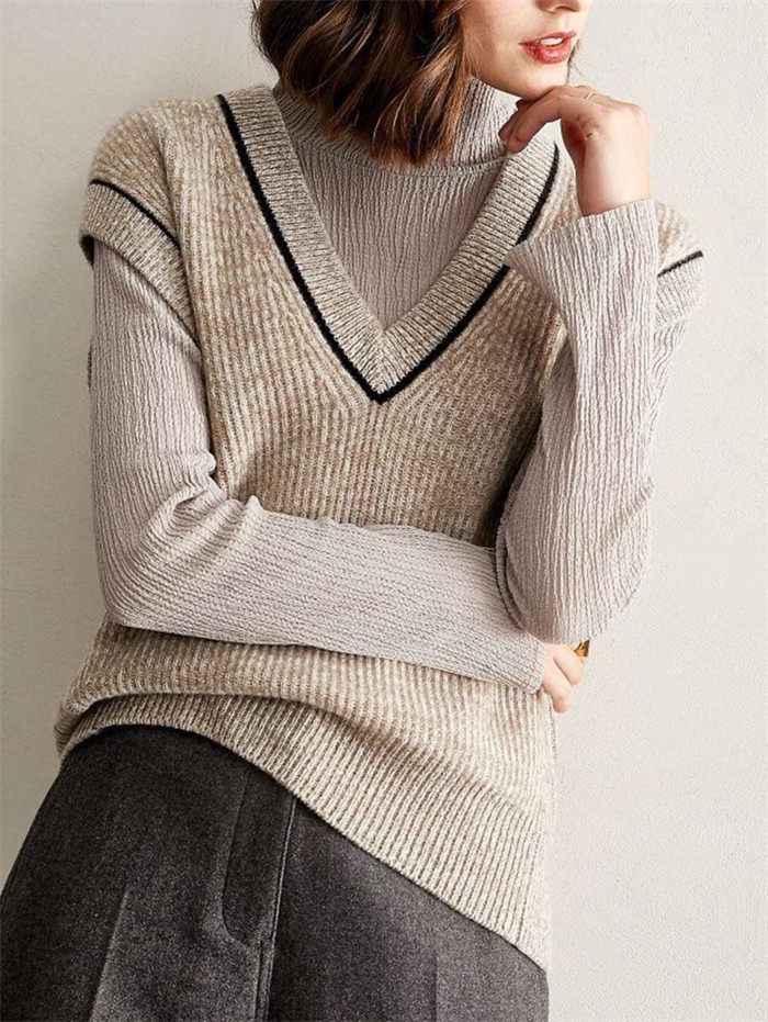 <br>ニットベスト レディース ベスト Vネック トップス 無地 重ね着 定番 ニット カーディガン きれいめ ノースリーブ カジュアル 大人 かわいい シンプル 春 秋 冬 無地 送料無料