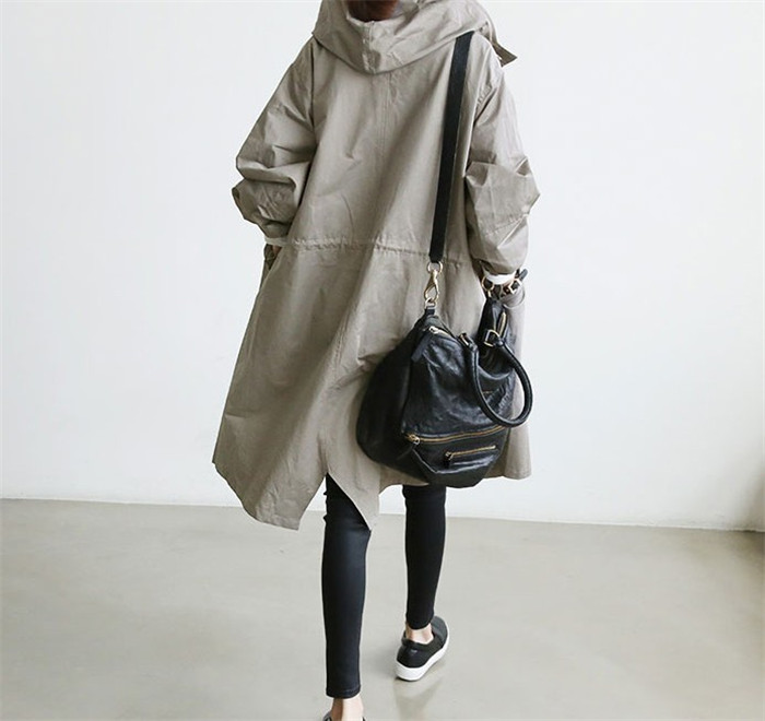 <br>トレンチコート ロングコート アウター マウンテンパーカー レディース 春 無地 羽織り 裏地付き ゆったり 大きいサイズ 体型カバー きれいめ おしゃれ 通勤 入園式 卒業式 デザイン フォーマル お出かけ 送料無料 4colors全