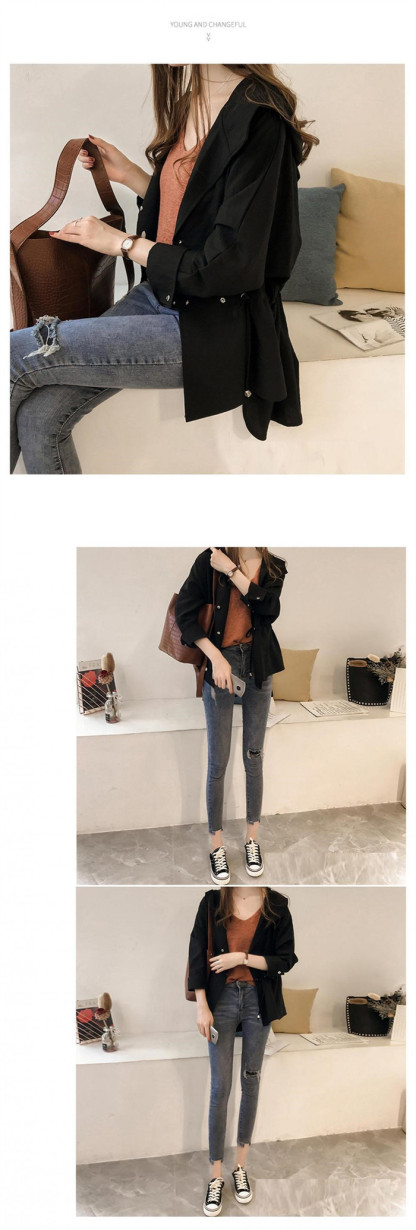 <br>スプリングコート レディース ショートトレンチコート 春秋 薄手 マウンテンパーカー テロンチ トレンチコート ショート丈 前後アシンメトリー フード付き 大きいサイズ 20代 30代 40代 送料無料 3colors全